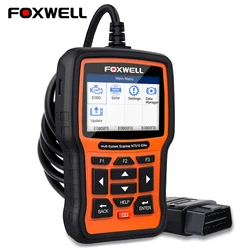 FOXWELL NT510 Elite Car All Systems OBD 2 Scanner Automotive Code Reader Bi-Directional Control 30+ Reset Diagnostic Scan Tool