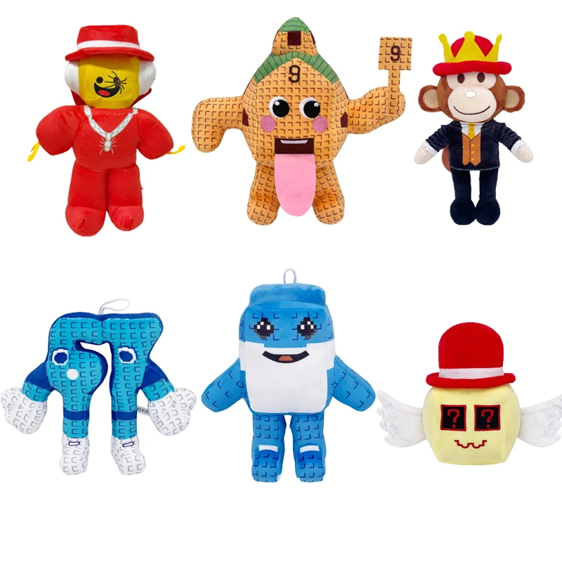 

﻿ HOT SALE Steal A Brainrot Game Peripheral Plush Doll Blue Plush Toy Red Hat Black Monkey Cute Soft Plush Doll Christmas Gift