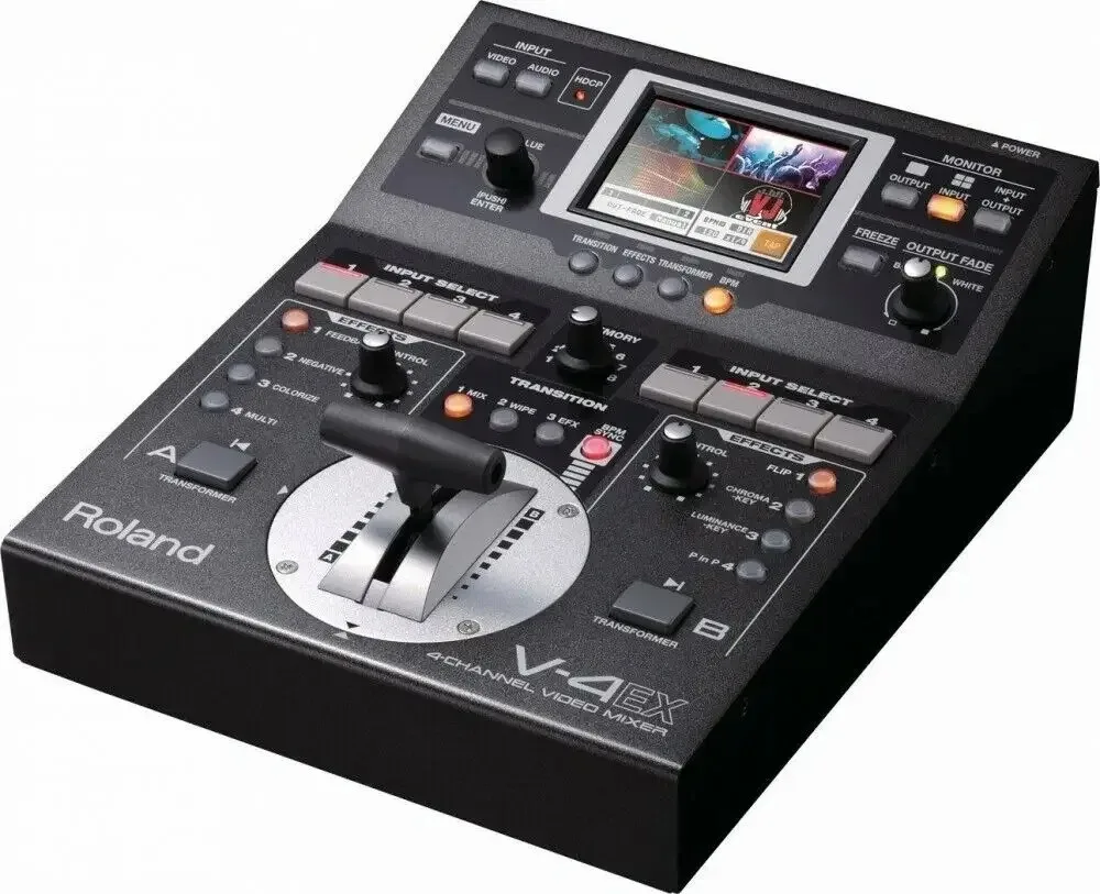 夏割引 50% Roland V-4EX エフェクト付き 4 チャンネル デジタル ビデオ ミキサー V4EX V-4 EX 632