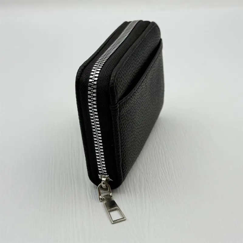 1 Stück Reißverschluss-Mini-Geldbörse aus PU-Leder für Damen und Herren, tragbare Geldbörse mit mehreren Münzfächern, Kartenhalter, kurze Geldbörse – Detail 11