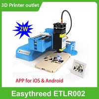 Easythreed ETLR002 Mini Laser Engraver 2W Blue Laser Power APP Wireless Control BT & USB 300mm/min Area 100x100mm for Logo