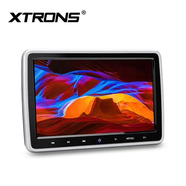 XTRONS 2*10.1inch In-Car Use Region Free portable headrest dvd player, monitor auto