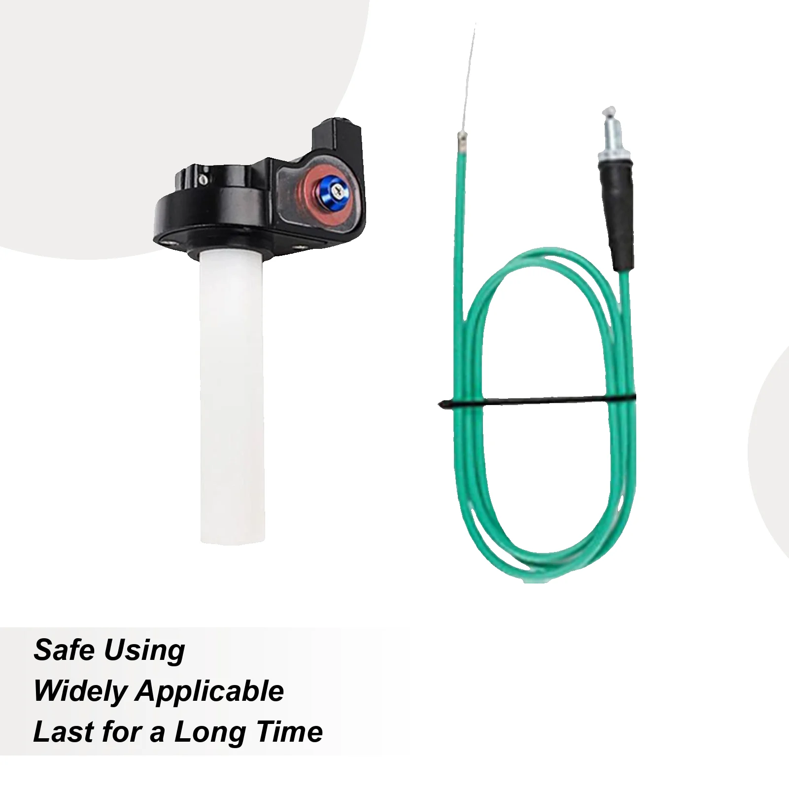 

Thumb Throttle Kit Sturdy Throttle Cable Reusable Replacement Part Multifunctional Motorcycle Supplies For Outdoor