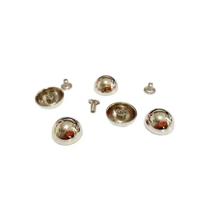 50sets 15mm Alloy Mushroom Rivets Studs Screw Buttons Dome Shape Rivets for Leather Belt Bag Shoes Decoration Craft Supplies
