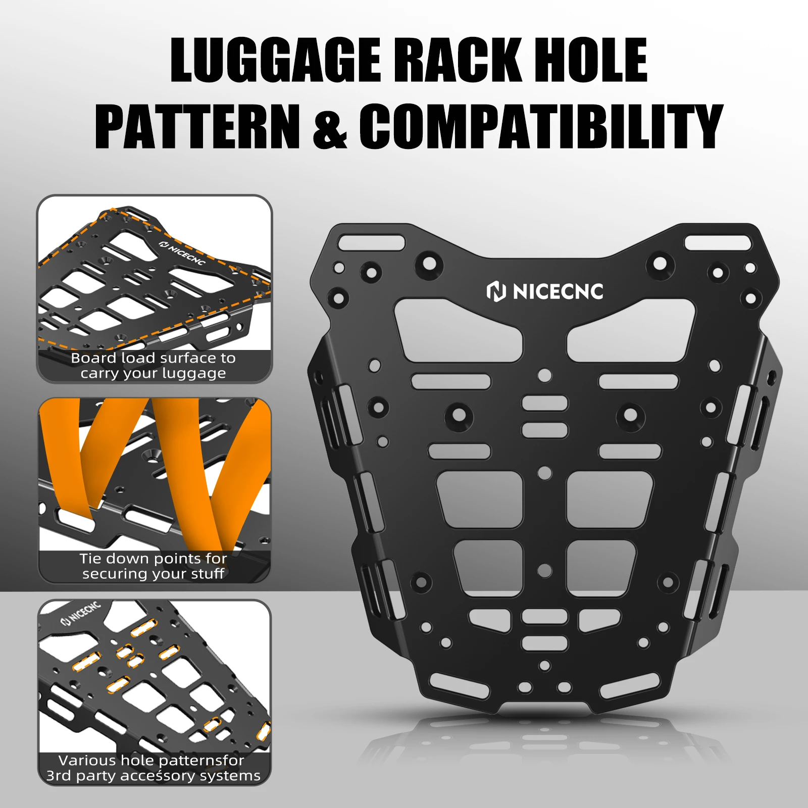 For KTM 790 890 Adventure 2019-2024 Motorcycle Rear Luggage Rack Kit For KTM 790 Adventure 890 Adventure 2024 2023 2022 2021
