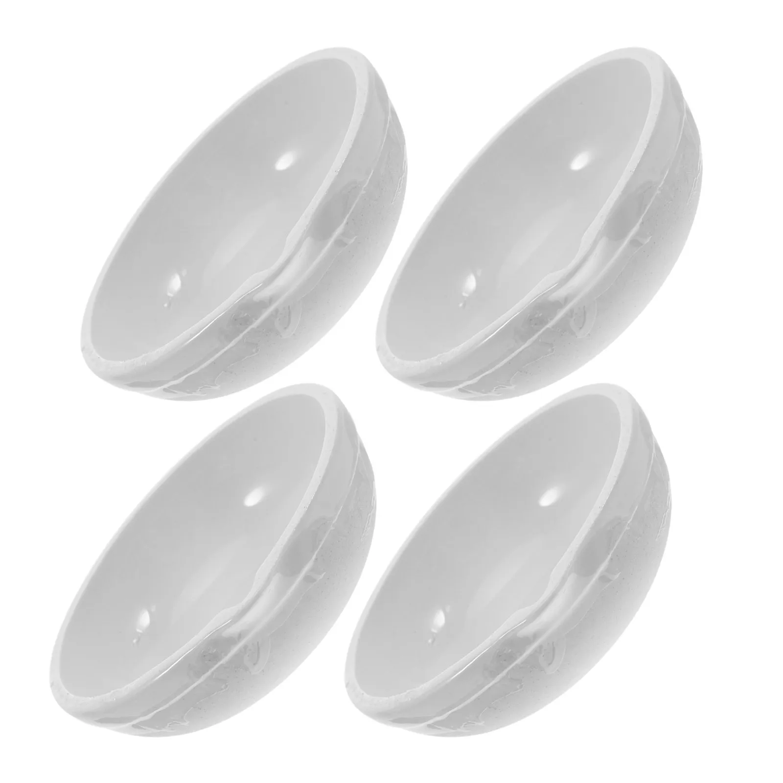 4Pcs Porcelain Evaporating Dish 88Mm Dia 35Mm Height Round Form High-Temp Resistance Lab Dish Chemistry Science Experiment