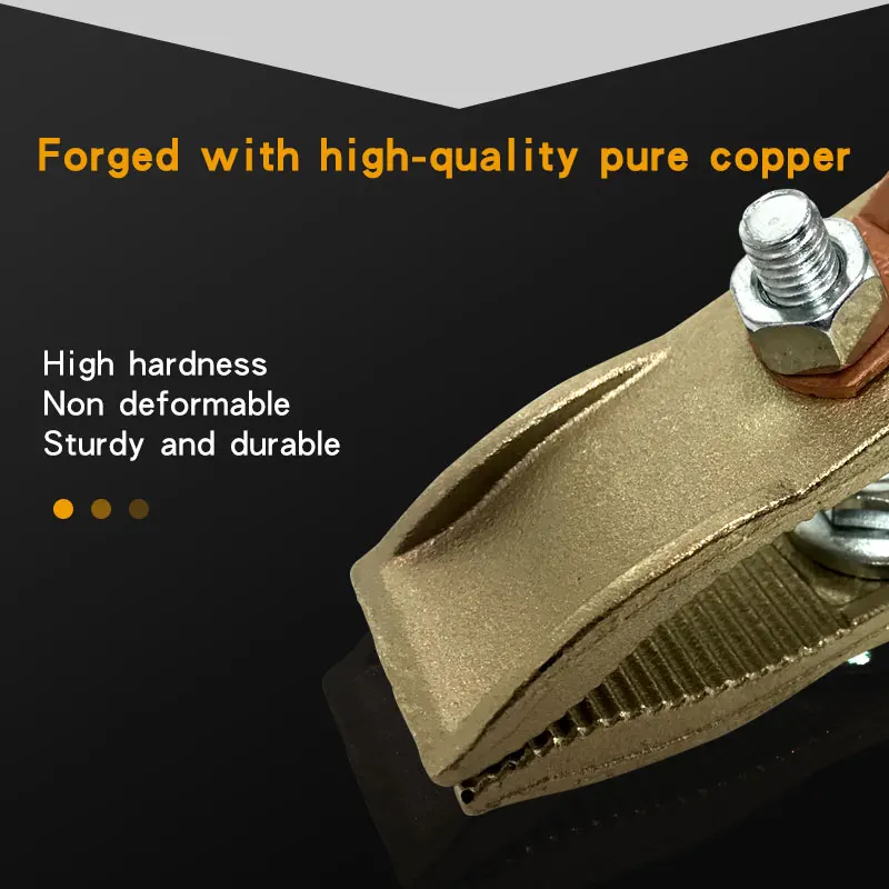 Earth Clamp Thickened Copper Welding Electrode Holder Earth Ground Wire Clip Welding Clamp Welder Tool 300A 500A Metal Clamp