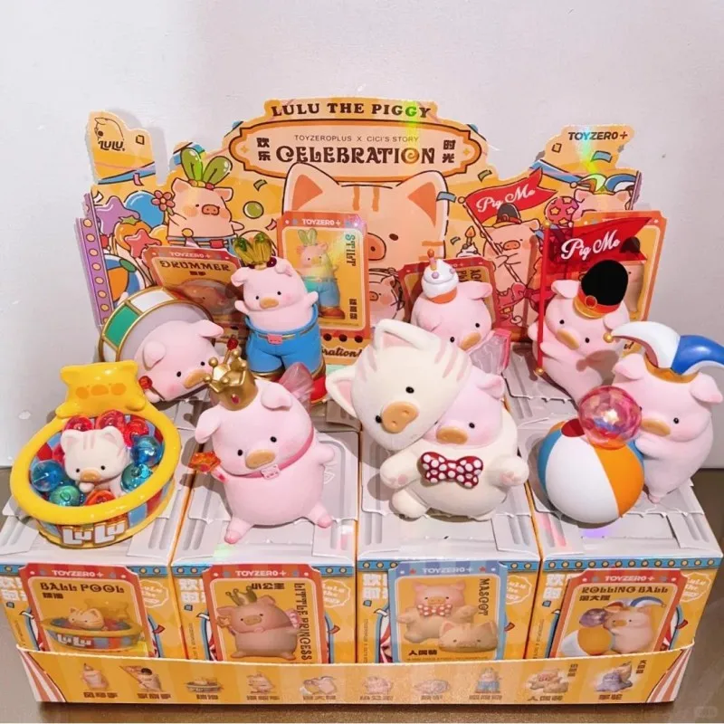 

LULU The Piggy Celebration Series Blind Box Toy Mystery Box Action Figure Surprise Bag Doll Desktop Decor Gift Caixa Misteriosa