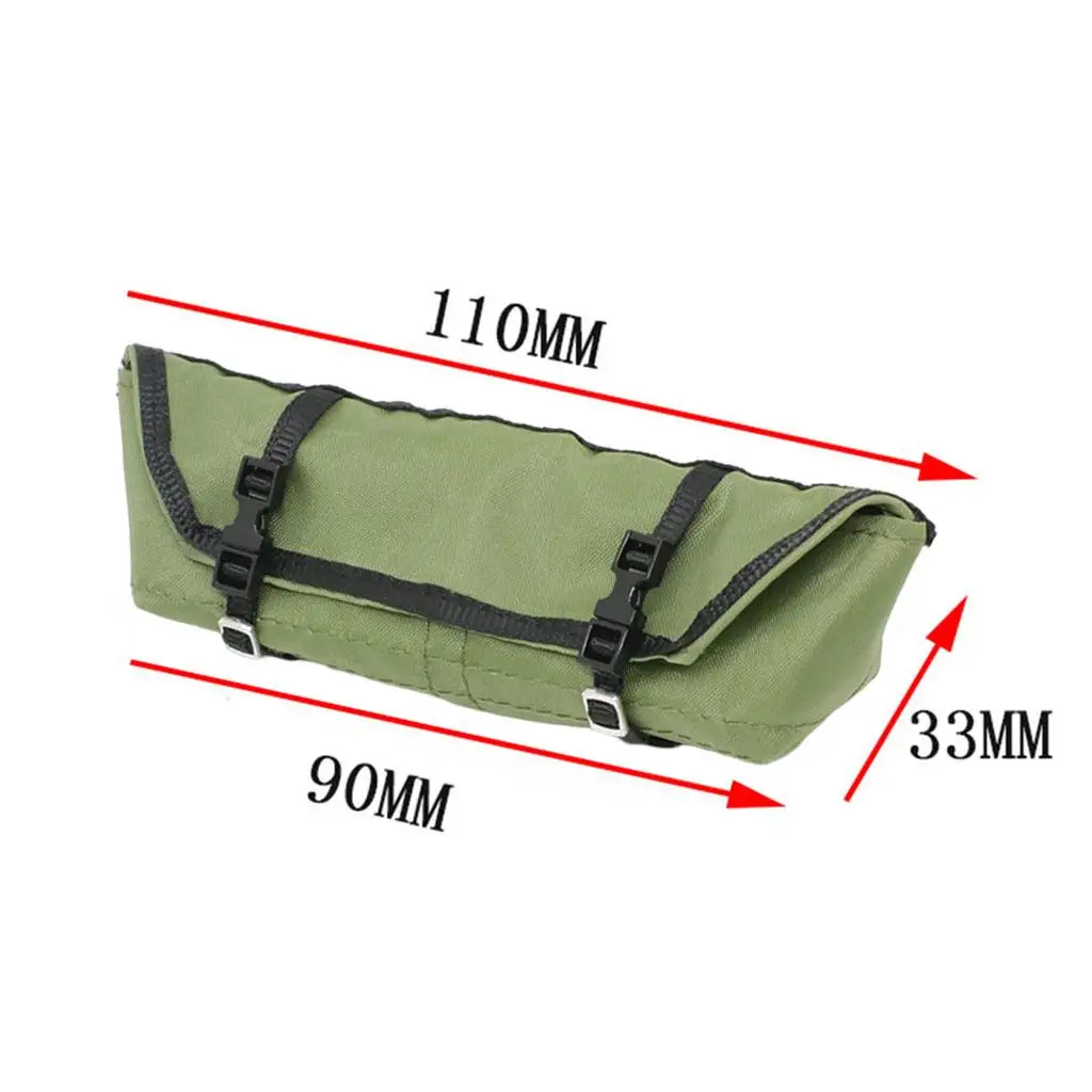 1/10 RC سقف السيارة حقيبة الأمتعة نسيج مقاوم للماء ملحق مقياس الناقل الزخرفية ل SCX10 TRX4 D90