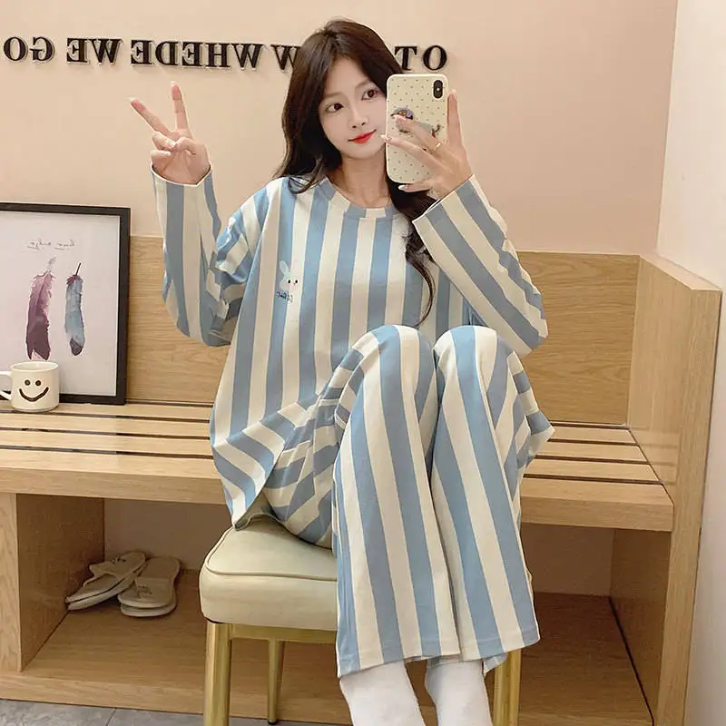 

Pajama Cartoon Sets Women Polyester Blend Loungewear Ladies Fall Printing Detail V Neck Three Quarter Sleeve Capris Durable 2026