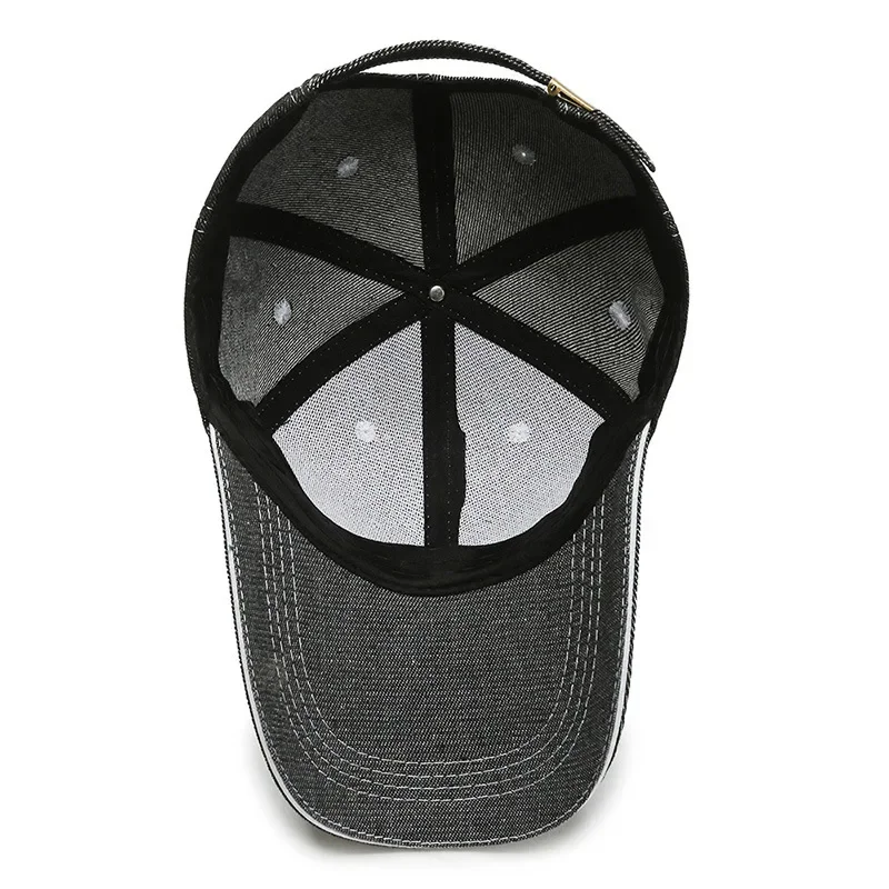Fashion Denim Baseball Caps Simple Solid Color Unisex Baseball Caps Summer Outdoor Sun Protection Sun Hats