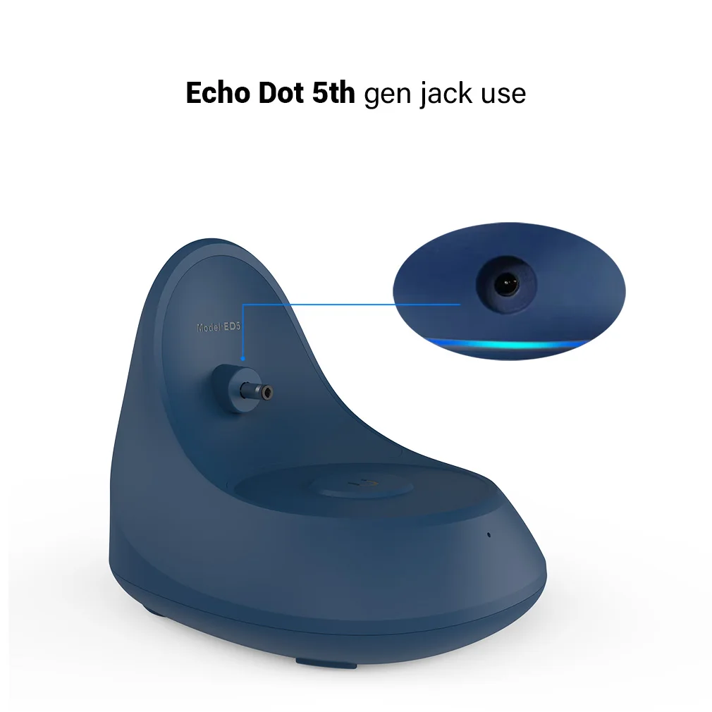 Echo Dot 5th Gen Battery Base Atmosphere Lighting ED5 10000mAh شاحن محمول قوة البنك لمحطة إرساء مكبر الصوت Alexa