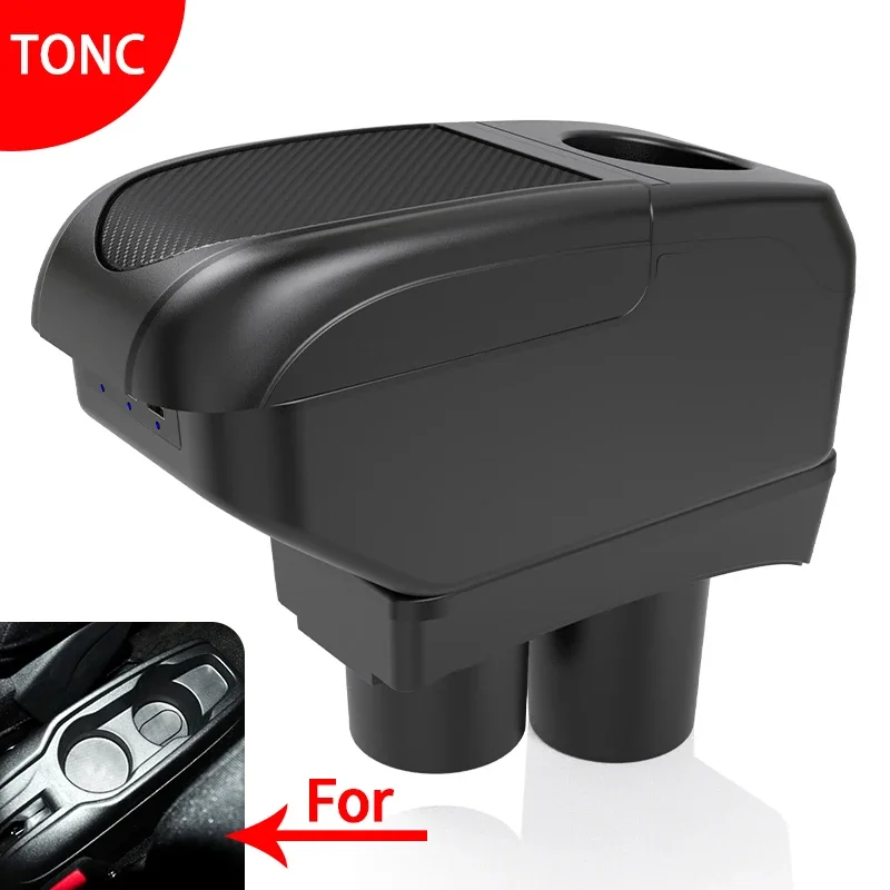

For Peugeot 301 Armrest box Car Retrofit parts Interior Storage box Auto parts with cup holder
