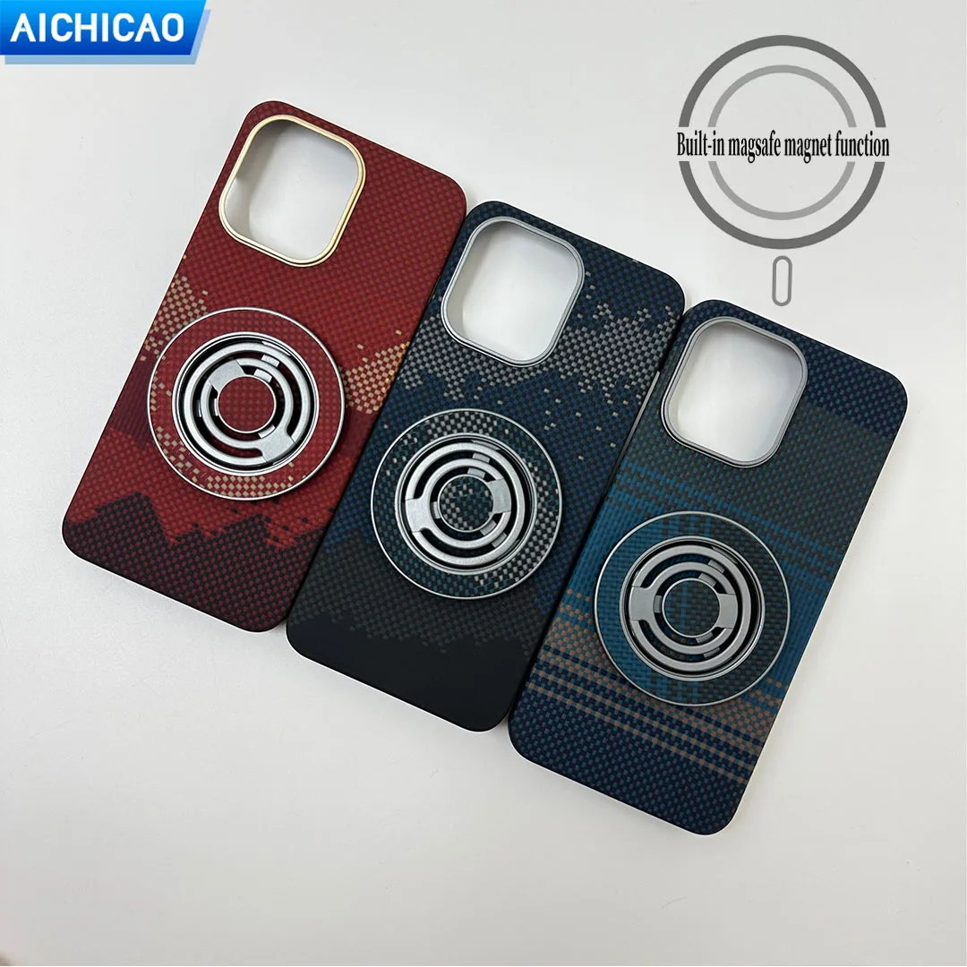 

ACC-Ultra Thin Business Real Carbon Fibre Phone Case For OnePlus 13T Aramid Fiber Heat Dissipation Woven Pattern Cover