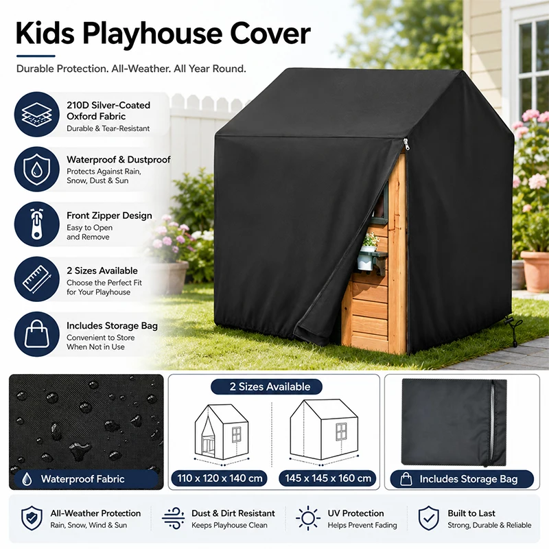 scalebeard-children's-outdoor-playhouse-protective-cover-waterproof-sun-proof-for-wooden-playhouses-in-gardens-patios-﻿