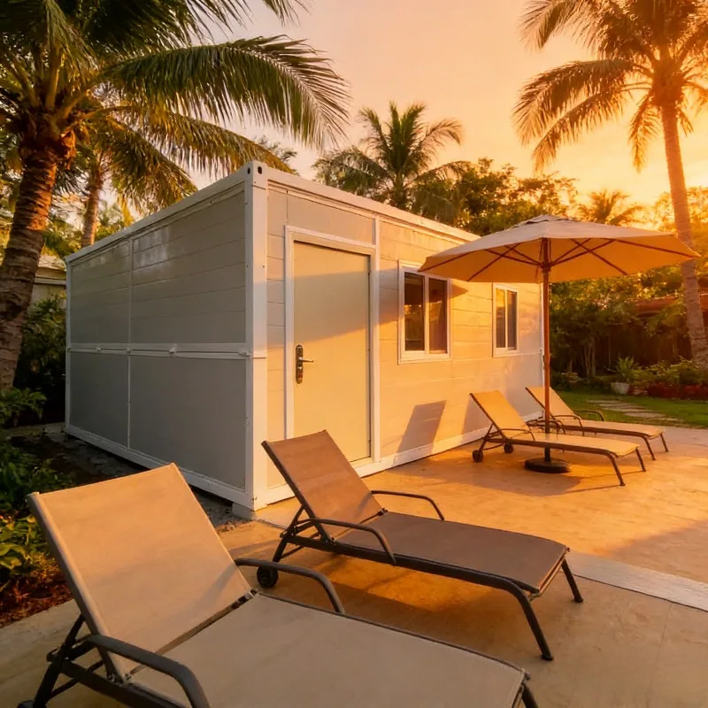 Double Wing Folding Expansion Container Room, Movable Outdoor Folding Three in One Foreign Trade   Living Integrated Room