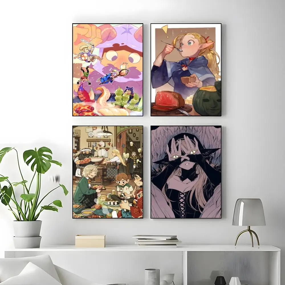 Anime Delicious in Dungeon Poster High-quality vintage prints & posters for home, bar, cafe, aesthetic wall art.