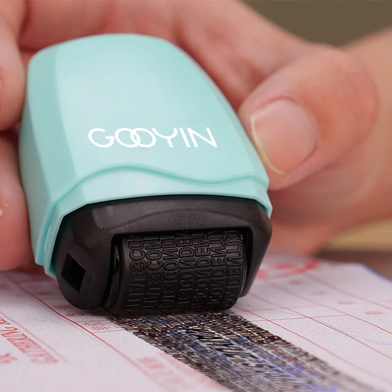 Manual Roller Stamp ID Protection Confidential Guard Information Data Identity Address Blocker Identity Anti-Theft Smear Stamp