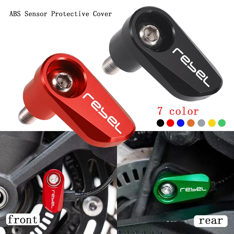 

Motorcycle CNC Aluminum Front Rear wheel ABS Sensor Guard Protection Accessories For Rebel 300 500 rebel CMX300 CMX500 2017-2026