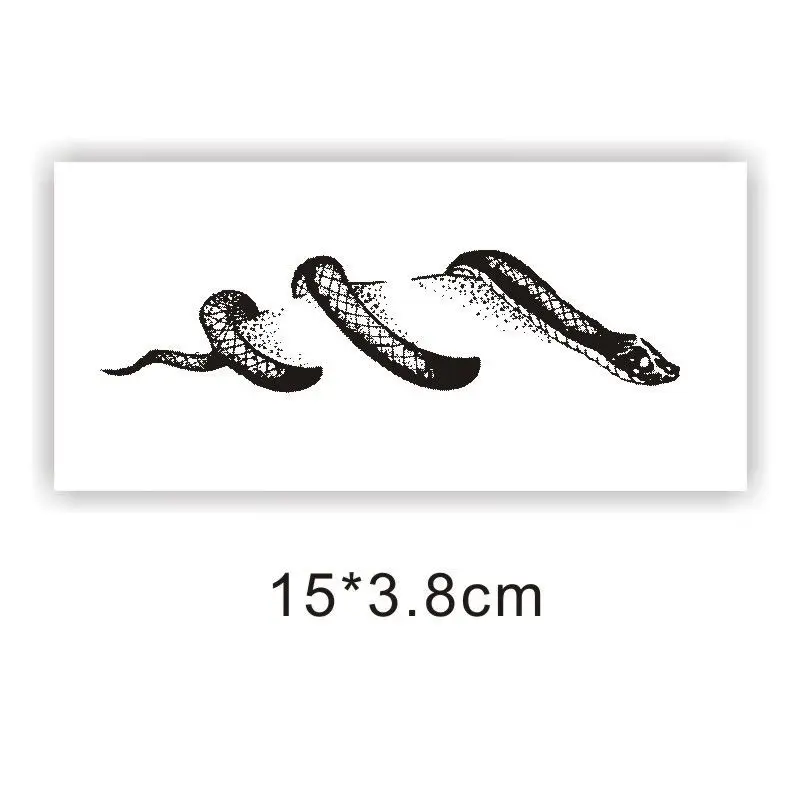 Collarbone Snake Tattoo Stickers Semi-permanent Waterproof Long Lasting Male Female Dark Personalized Cool Tattoo