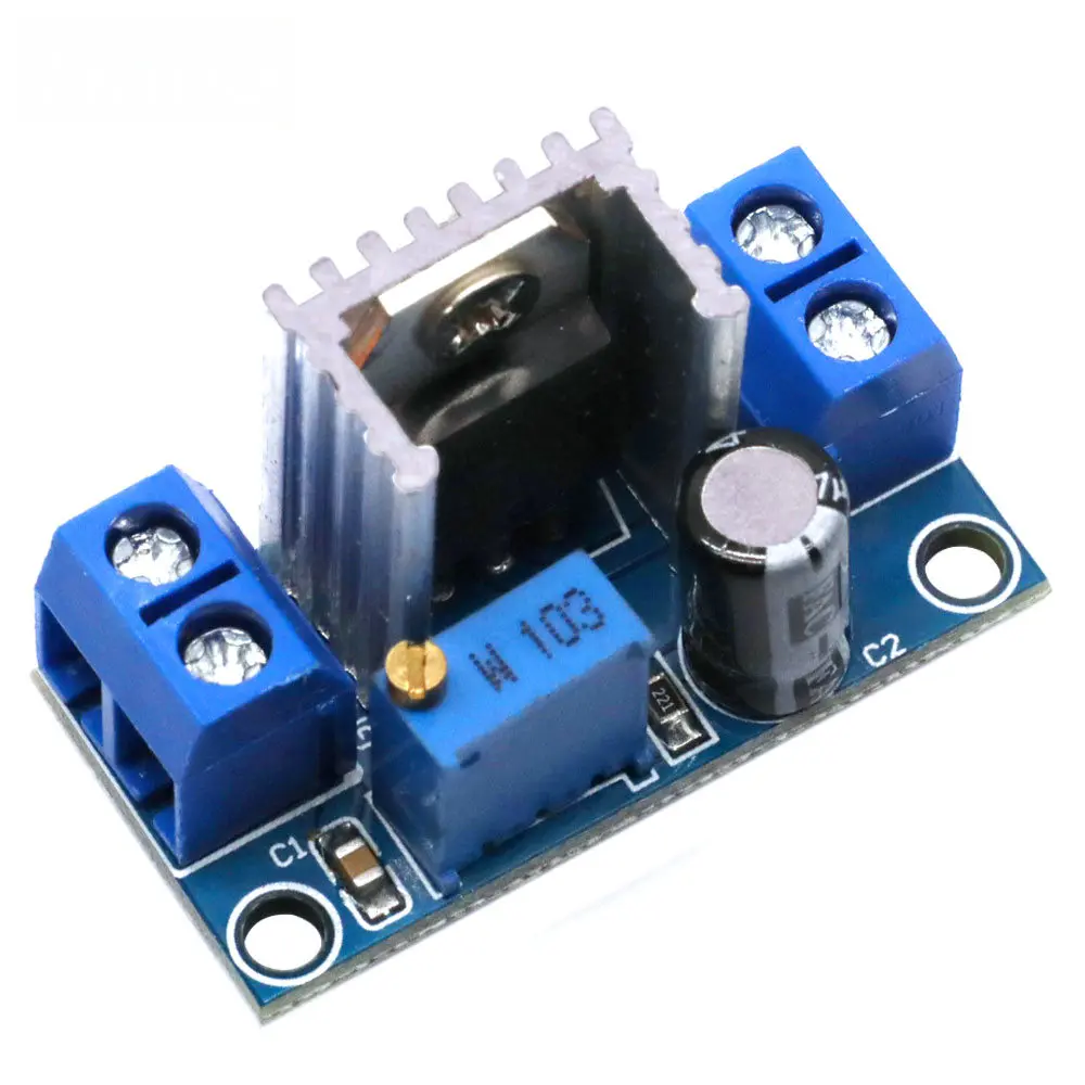 LM317 Adjustable Voltage Linear Regulator Power Supply LM317 DC-DC 4.2-40V To 1.2-37V Step Down Buck Converter Board Module