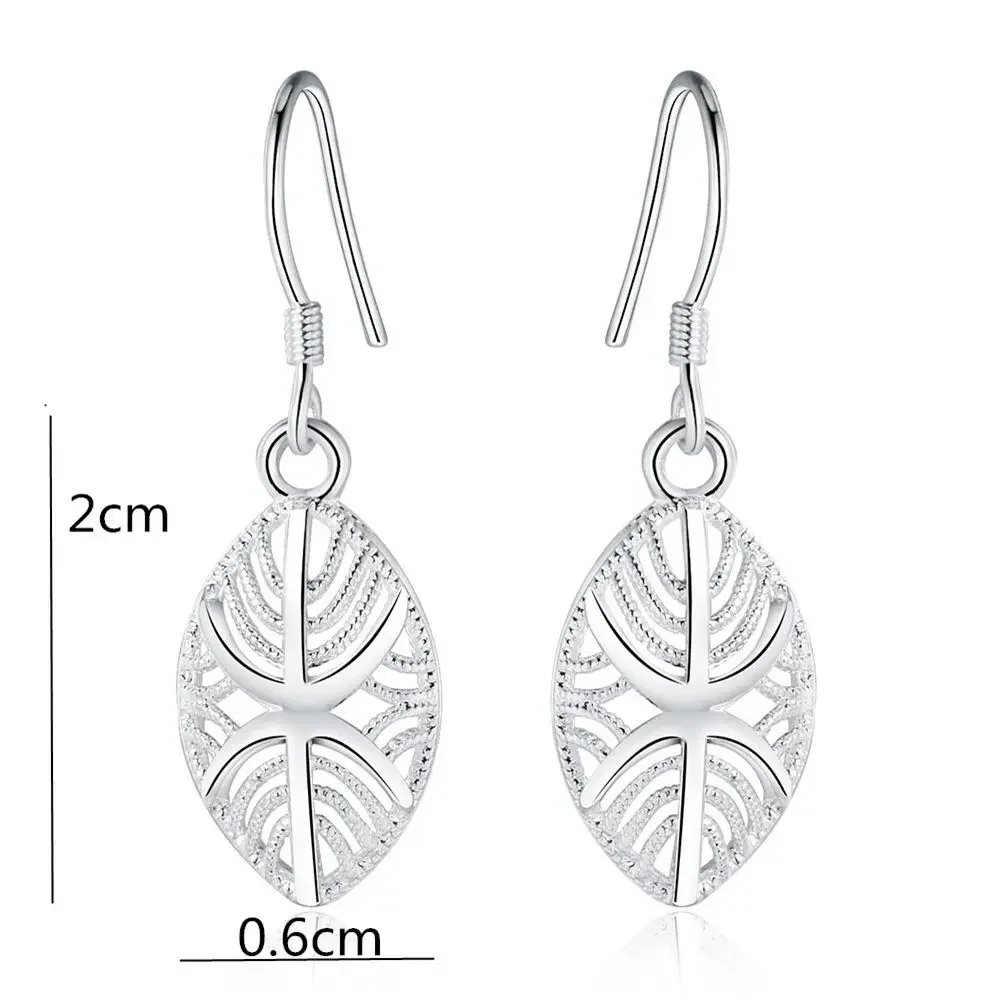 Promotion For Women 925 Sterling Silver Earrings Charms Wedding Jewelry Girl High Quality Fashion Engagement Classic