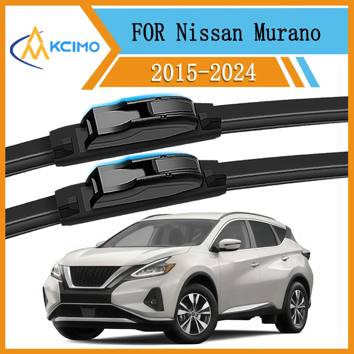 

Front Wiper Blades Set For Nissan Murano Z52 2015-2024 OE Quality Streak-Free Performance in Rain/Snow Windshield Wipers