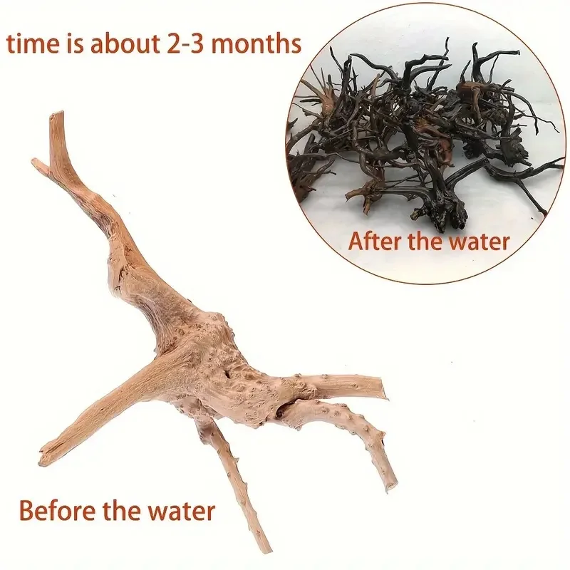 3PCS Natural-Look Driftwood Set for Aquariums – Vibrant Fish Tank Landscaping, Durable & Fish-Safe Decor