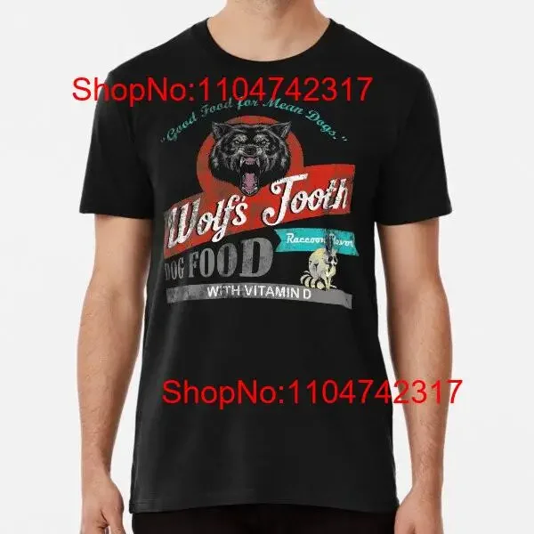 Wolf's Tooth Dog Food Distressed s ONeck Ath to 5XL Made in the AU USA T Shirt vintage Washed Versatile Comfortable homme