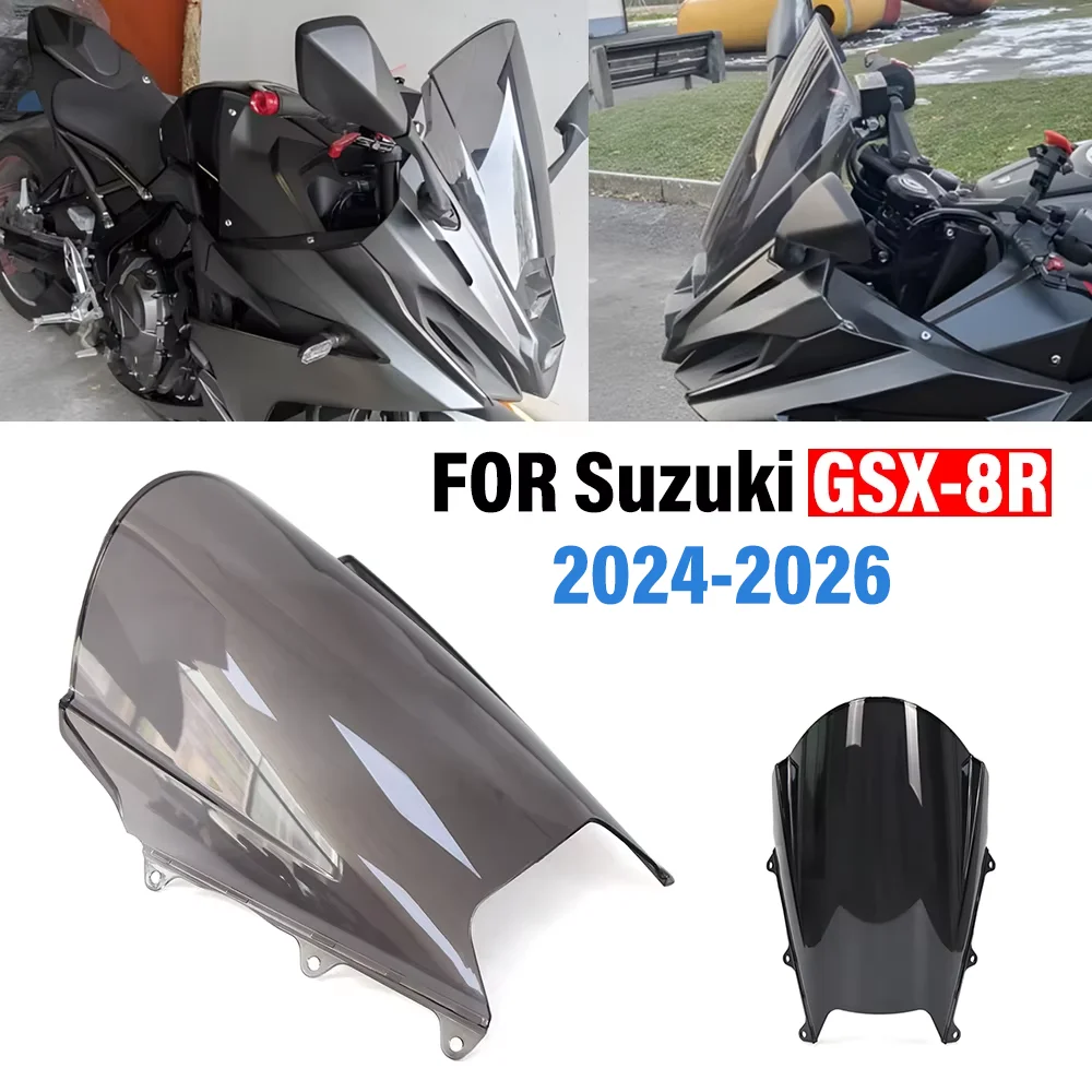 Für SUZUKI GSX-8R GSX8R GSX 8R 2024-2026 Motorrad Erhöhte Windschutzscheibe Vordere Windabweiser Verbesserte Windschutzscheibe