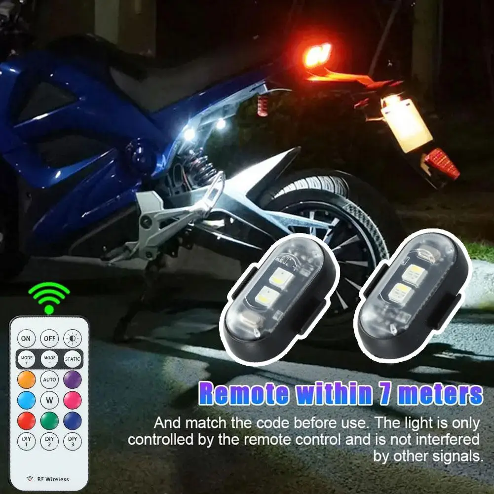 Rgb Led Aircraft Strobe Lights Motorcycle Lights Led Position Warning Airplane Flash Light Helicopter Lights Aircraft Wirel M2z4