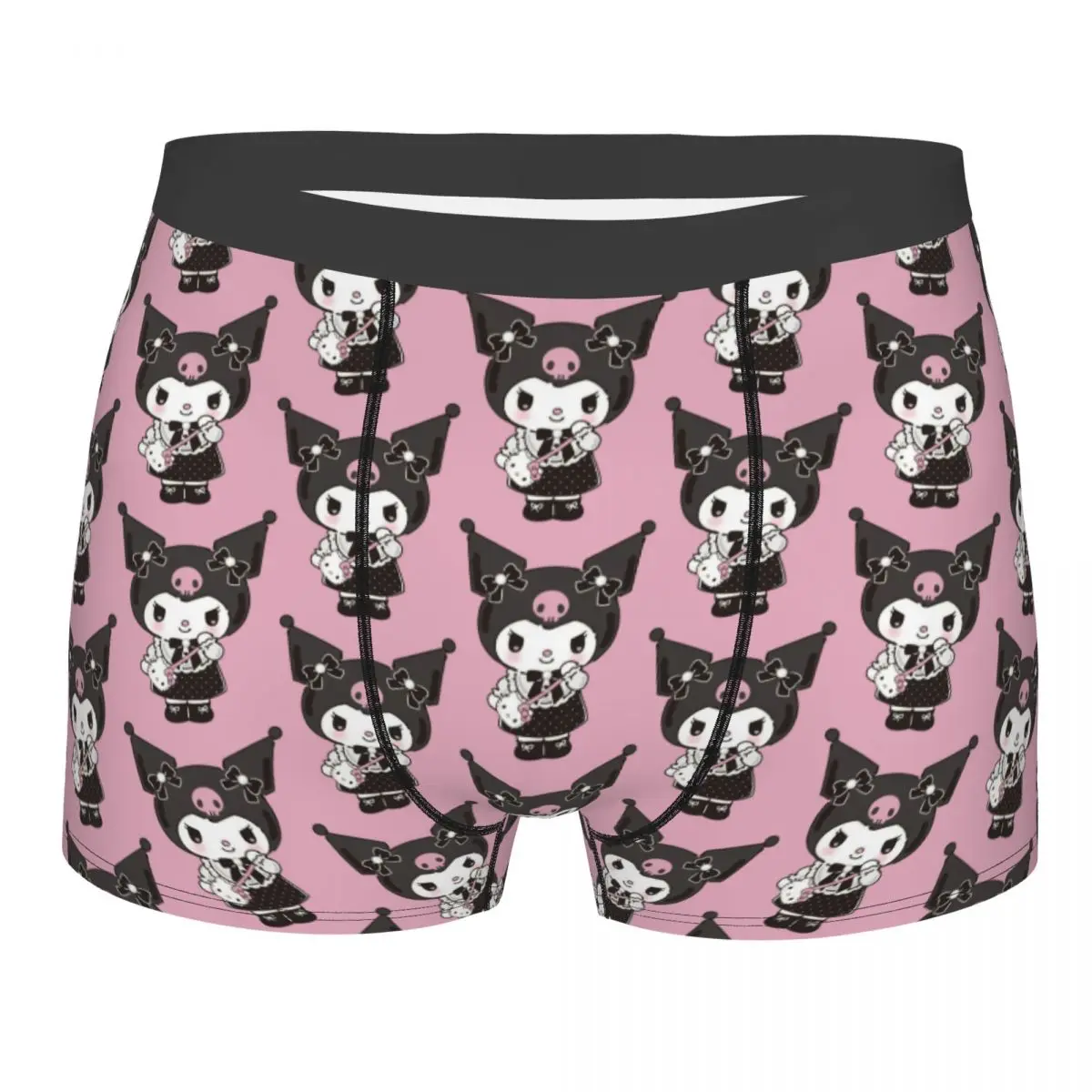 

Custom Fashion Kuromi Cartoon Boxers Shorts Panties Male Underpants Breathable Briefs Underwear