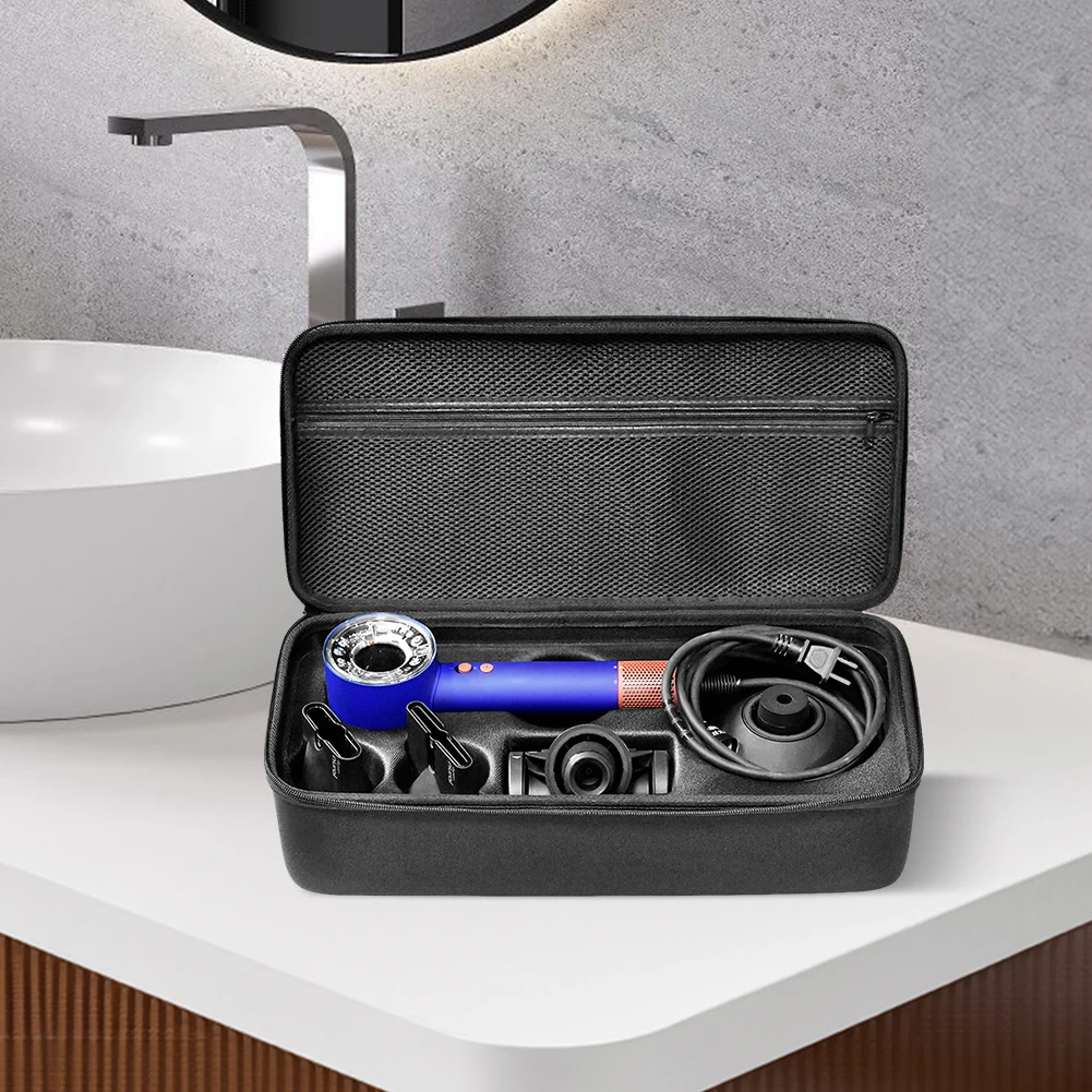 Hartschalen-Tragetasche, Nylon, stoßfest, schützende Aufbewahrungstasche, staubdichte Reise-Tragetasche für Dyson HD08 HD15 HD16 Haartrockner