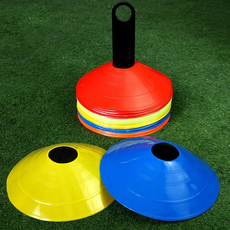 10Pcs Soccer Training Football Ball Game Disc Agility Disc Cone Set Multi Sport Training Space Cones Training Accessories