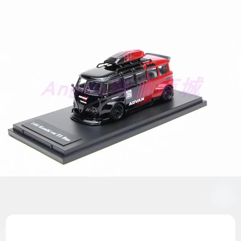 1/64 Scale Alloy Diecasts Toy Car Models Metal Vehicles Classical Buses Collectable Toys for Children for Volkswagen VW T1 Bus