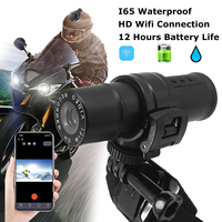 HD 1080P WiFi Waterproof  Motorcycle Camera Dash Cam 120° wide angle Action DVR  Bicycle Motorcycle Car Video Recorder