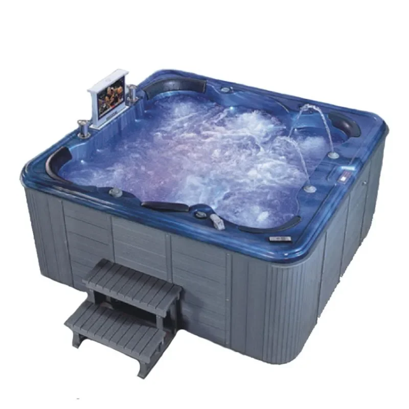 Outdoor Large Pool Spa Villa Hotel Independent Heated Smart Surf Massage Bubble 6-7 People SPA Pool