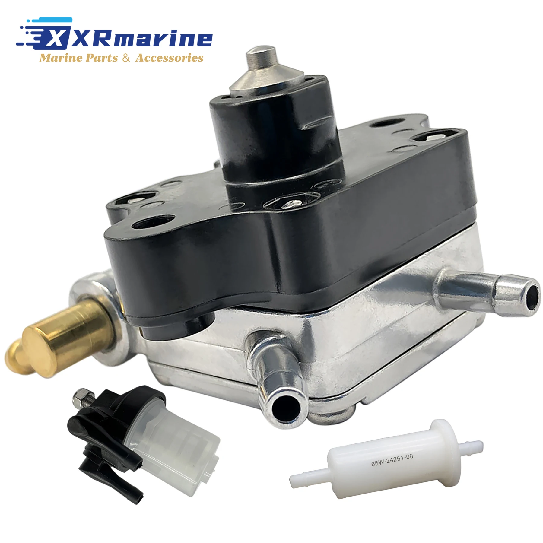

6AH-24410-00 Fuel Pump Kit 6AH-24410-71 Fits for Yamaha Outboard 4 Stroke 9.9 13.5 15 20 25 HP Motors 61N-24560-00 65W-24251-00