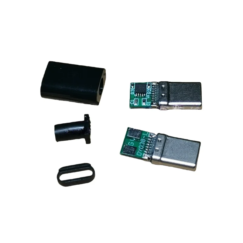 1-10pcs USB Type-C male head 5v 9v 12v 20v stretch male PCB board PD Decoy device tablet adapter head conversion 16Pin Connector