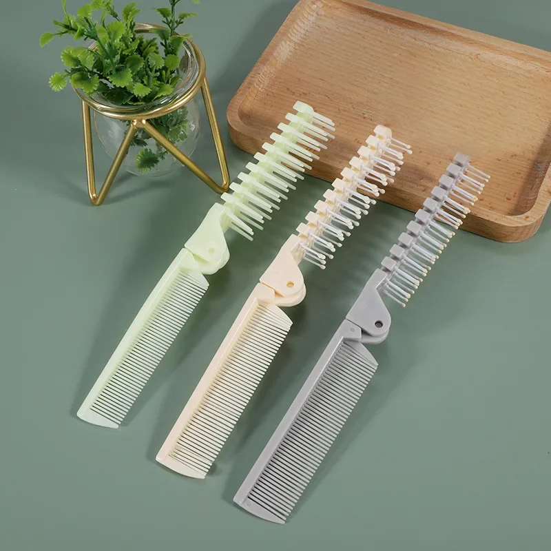 Baby White Black Beard Combs Anti-screw Detangling Folding Hair Brush Mustache for Mother-kids Peine Para Barba Styling Tools