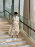 Solid White Ruffle Maxi Dress Women Fashion Lace Pleated Sleeveless Off-shoulder Long Dresses Lady 2026 Summer Holiday Robes New - Image 3