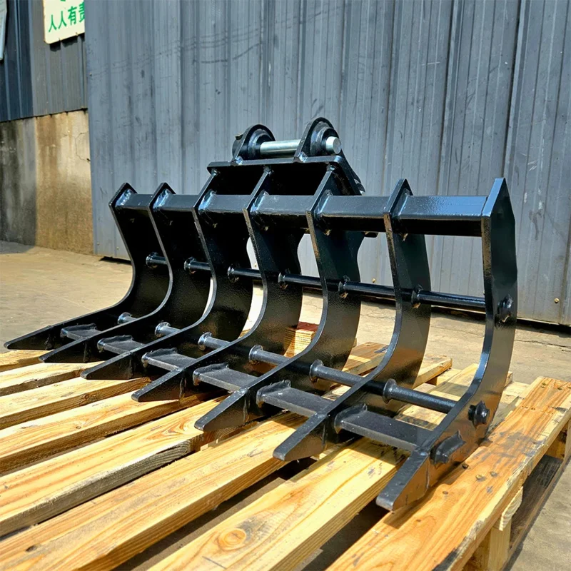 

For Sea Shipping CustomizedHigh Quality Excavator Rake Bucket with Reinforced Teeth Durable Material New Condition for Farm and