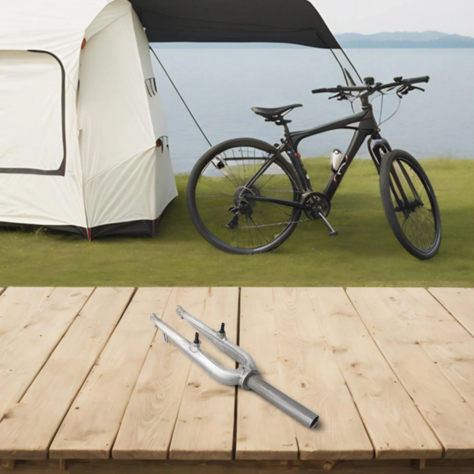 

Bicycle Repair Approx 660MM 20 Inch Folding Bicycle Folding Bike Fork Lightweight Construction Silver Color For Folding Bicycle