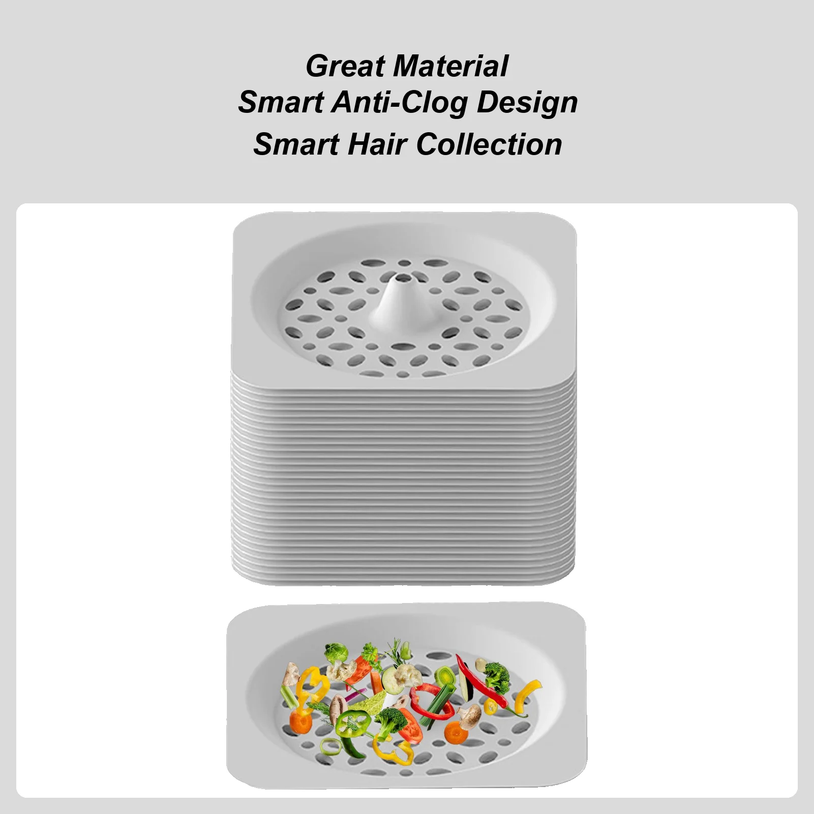 

Shower Drain Hair Catcher Protector Cover Hair Stopper For Bathroom Bathtub Floor Laundry Room Home Sink Kitchen Accessories