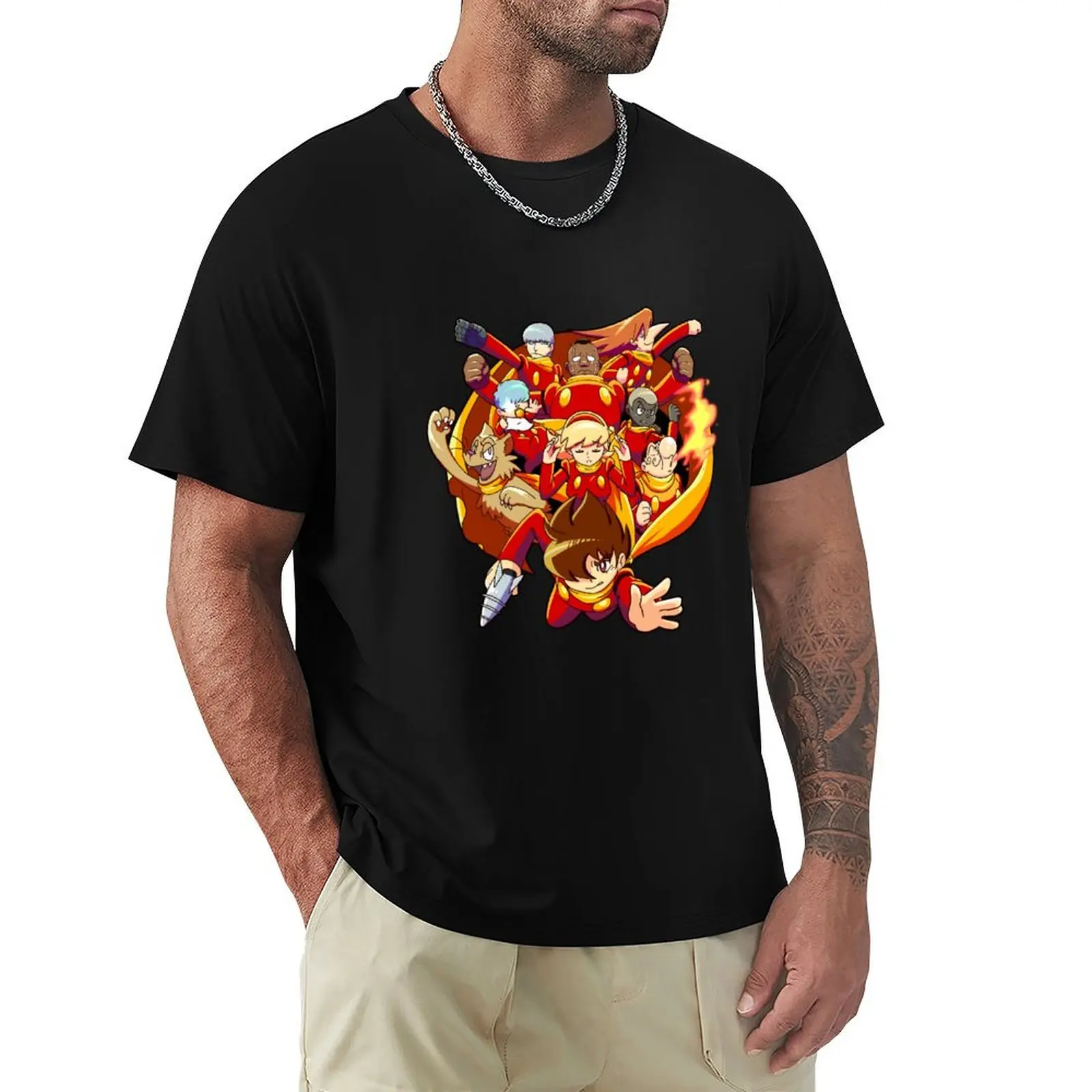 Cyborg 009 T-Shirt Big and Tall Casual T-Shirt