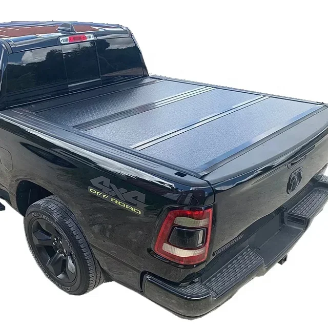 

kv8801 pickup truck ute aluminum hard tri fold tonneau cover truck bed cover for Ford Ranger Raptor 2023-2024