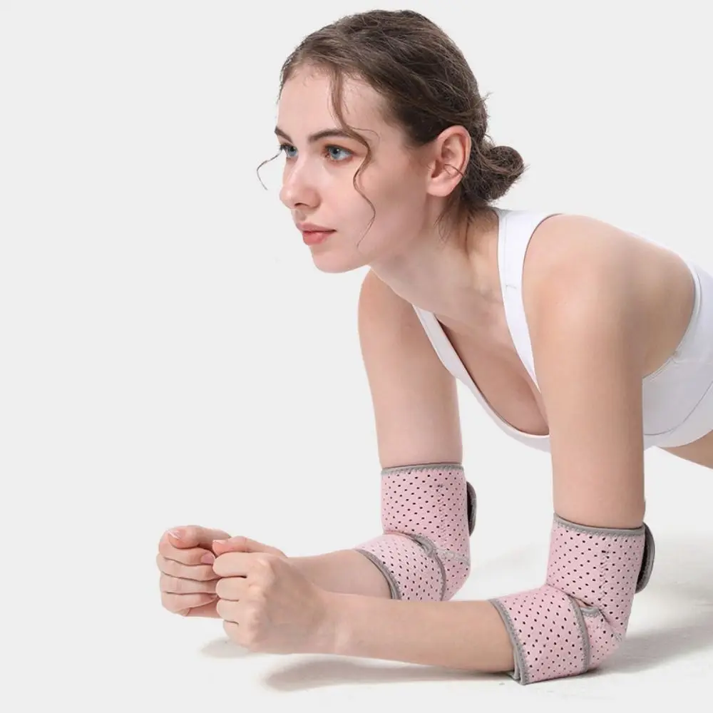Double Strap Elbow Forearm Sleeves Compression Fixed Adjustable Air Hole Elbow Guard Breathable Anti-slip