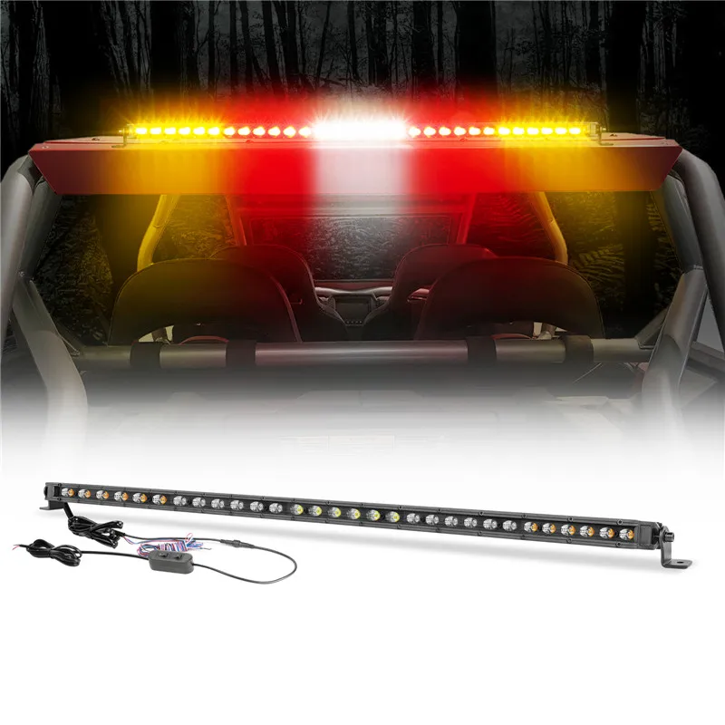 

Small MOQ Unltra-Thin 90W Chase Led Light Bar With Turn Signal Brake Reverse Strobe Flashing