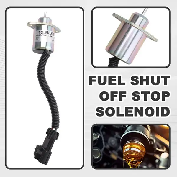 Durable-251523001 Fuel Shut Off Stop Solenoid For Kubota Diesel Engine R90 R-25-15230-01