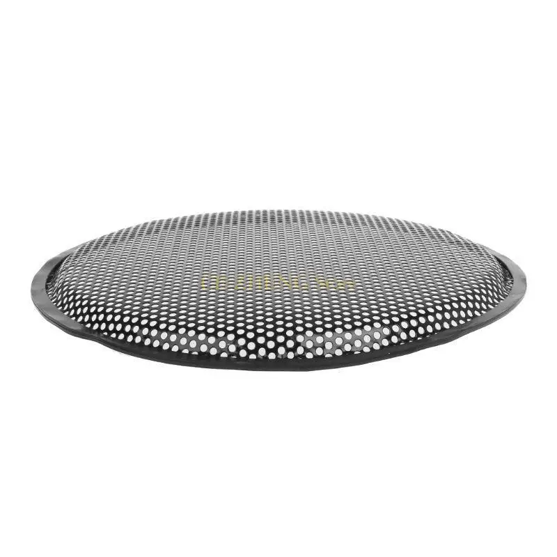 

E56B Auto Grille Subwoofer Speaker Grill Cover Guard Protector Grille Subwoofer Car Subs Woofer 12" Metal Cover Clamps Screws